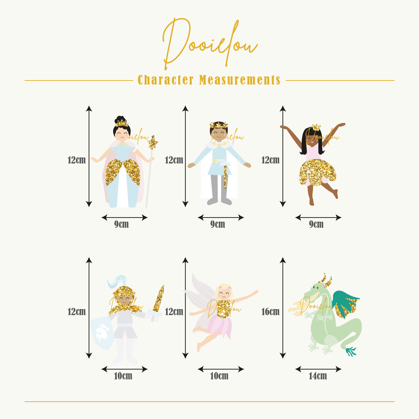 Queen and King Cake Topper Set