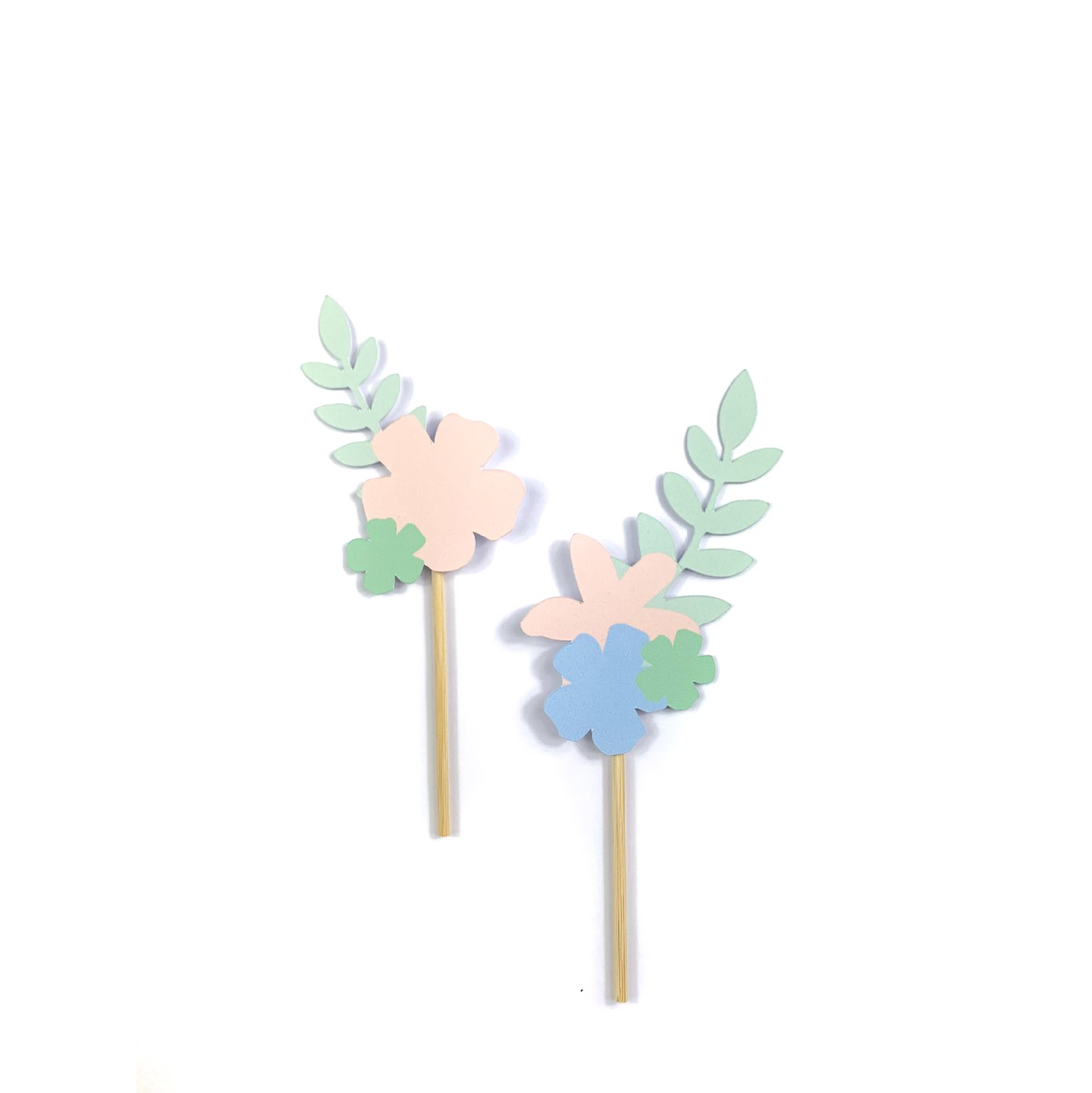 Spring Blossom Flower Cake Toppers