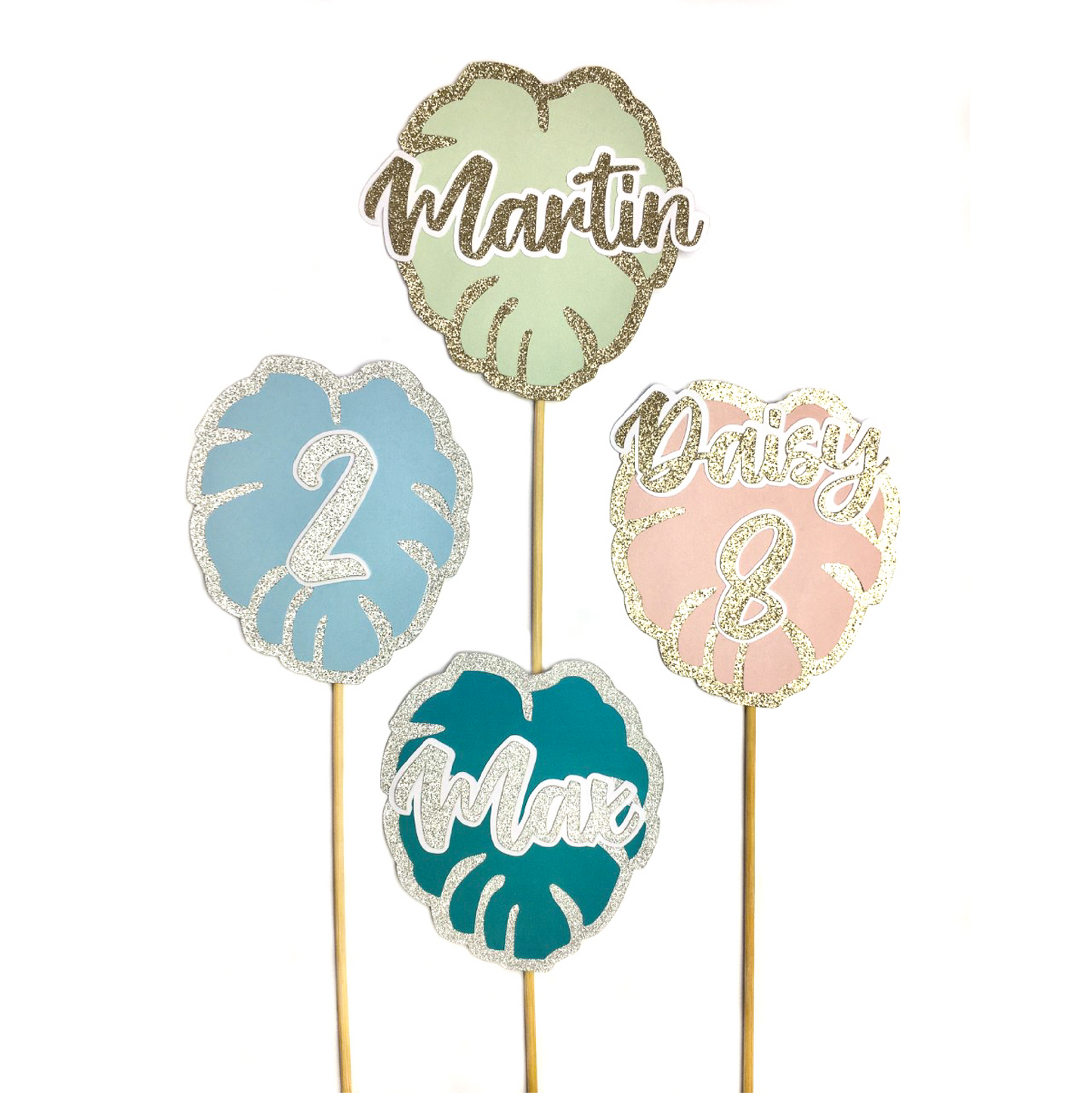 Personalised Jungle Leaf Topper