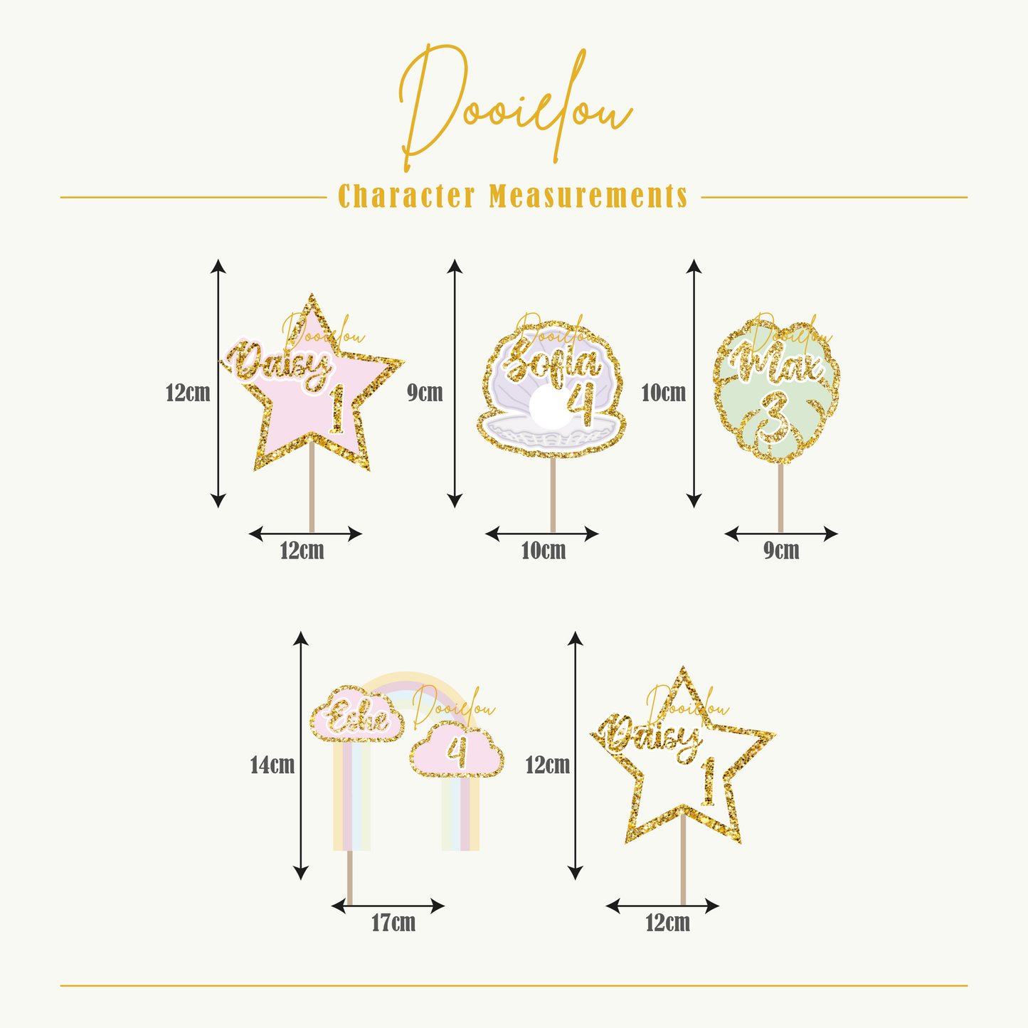 Personalised Star Wand Topper