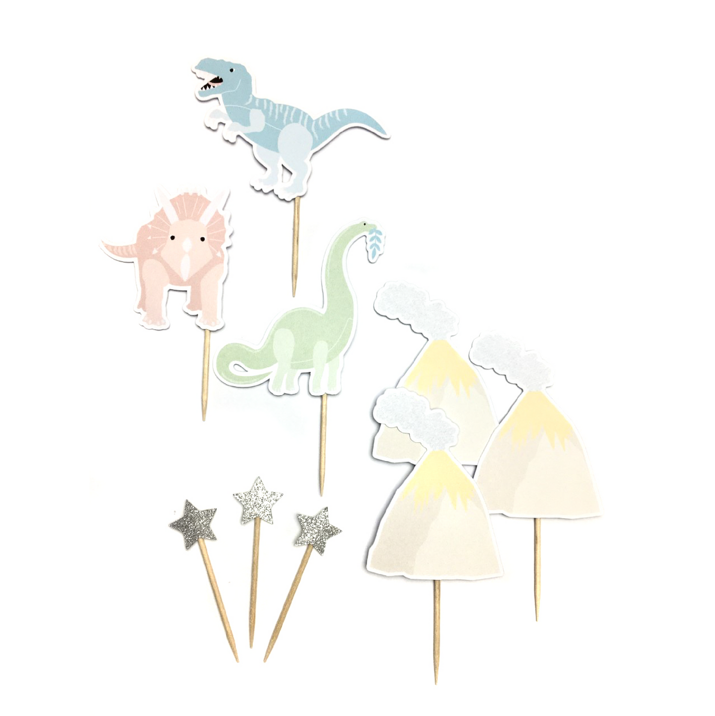 Dinosaur Cupcake Toppers - 18pk