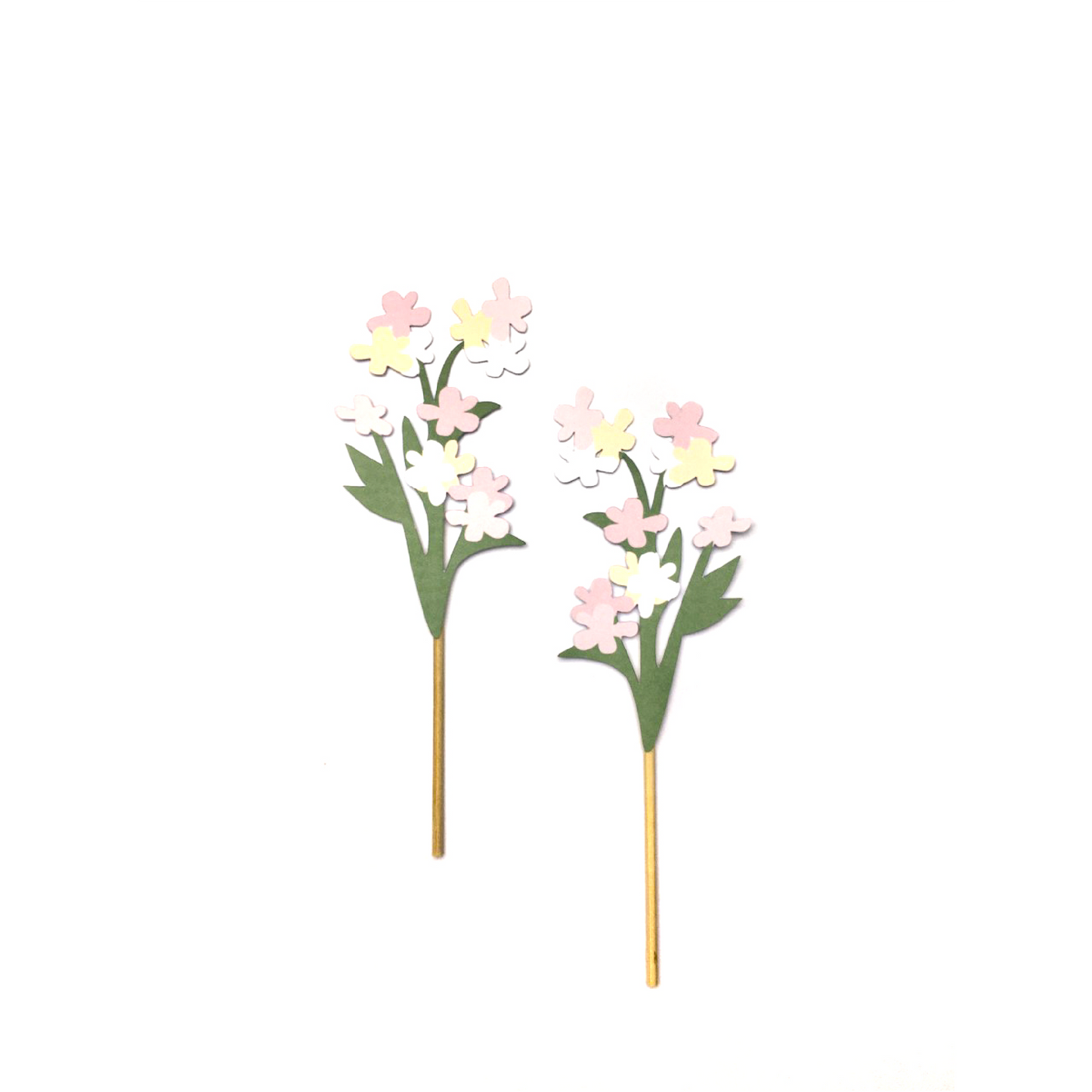 Garden Flower Cake Toppers