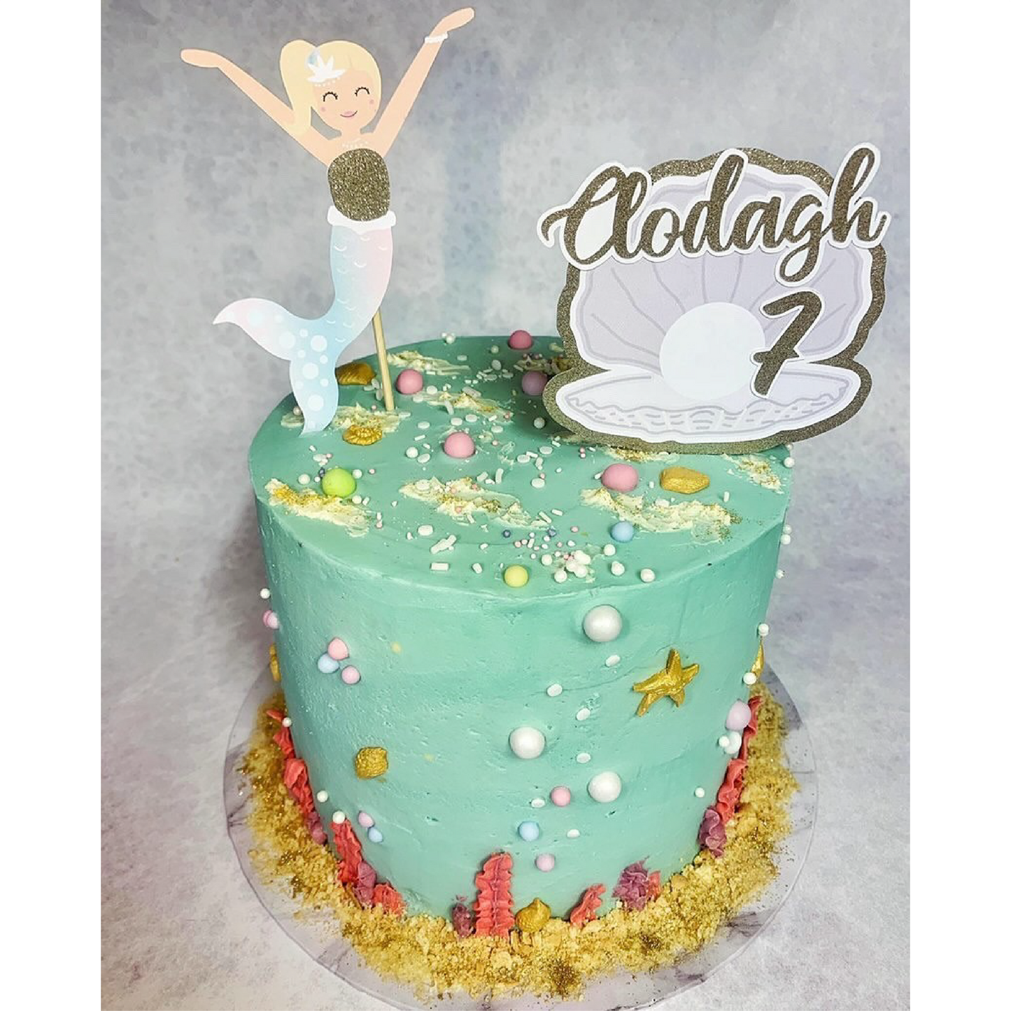 Customisable Mermaid Cake Topper