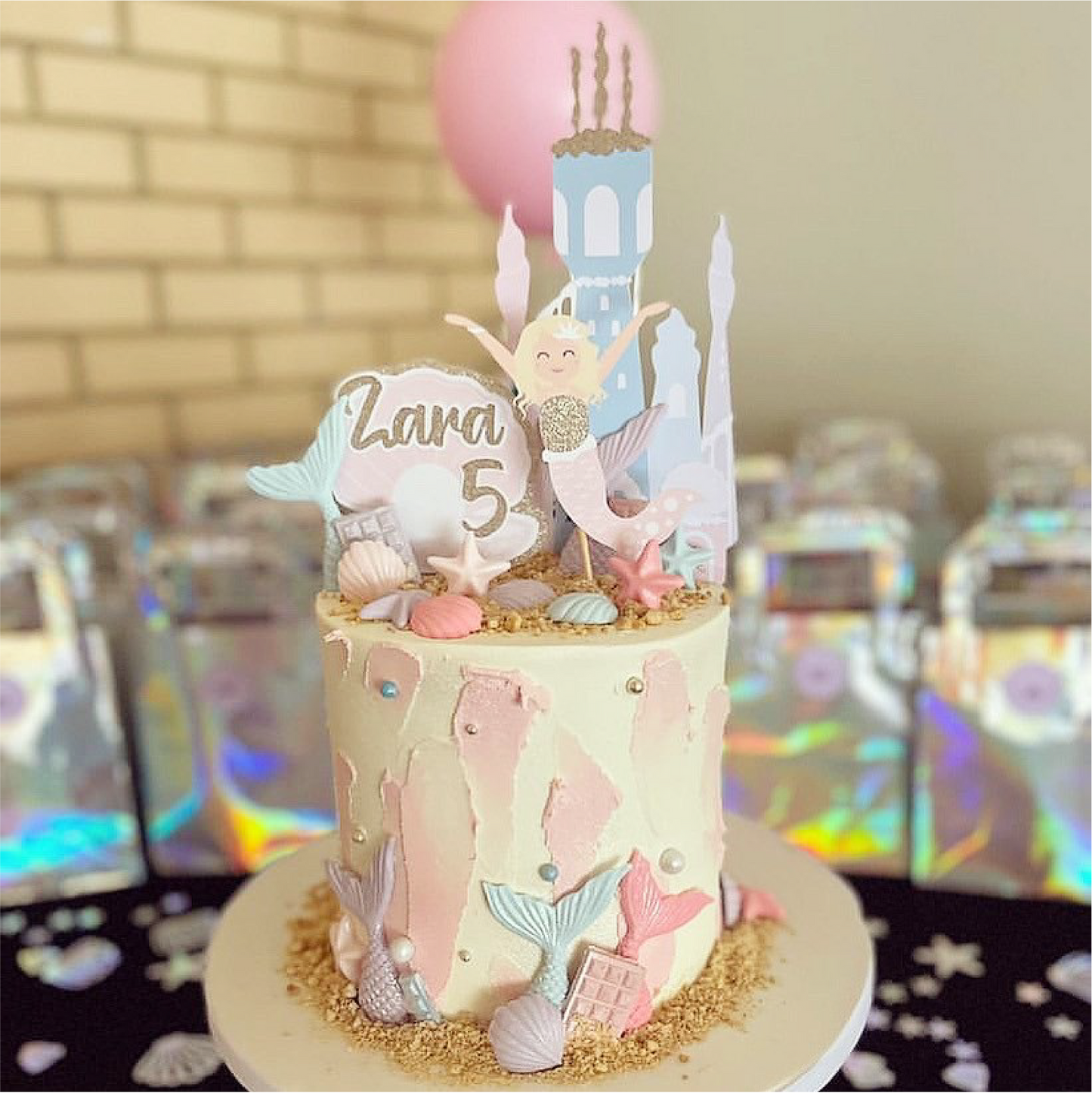 Customisable Mermaid Cake Topper
