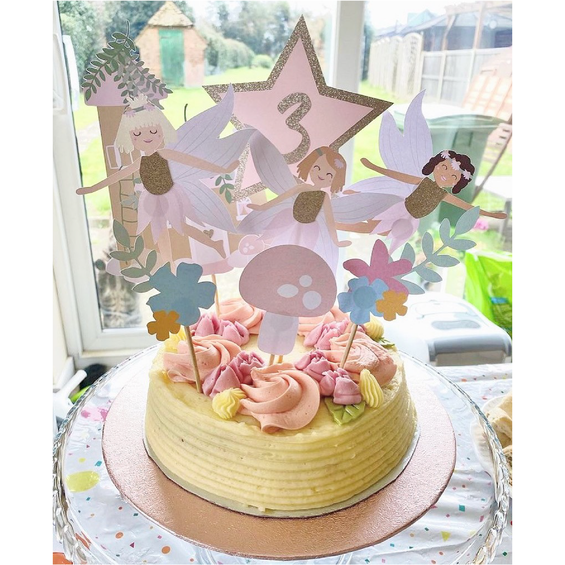 Garden Fairy Cake Topper Set – Dooielou
