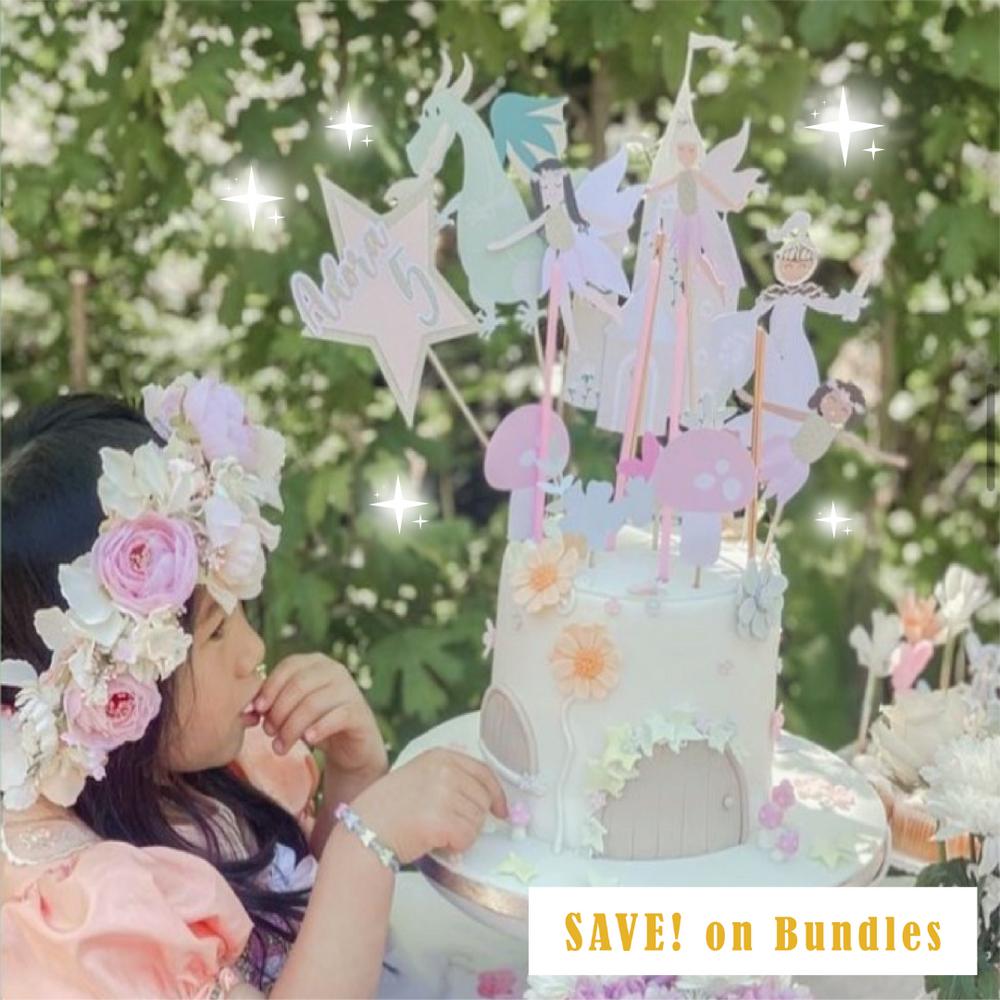 Garden Fairy Cake Topper Set – Dooielou